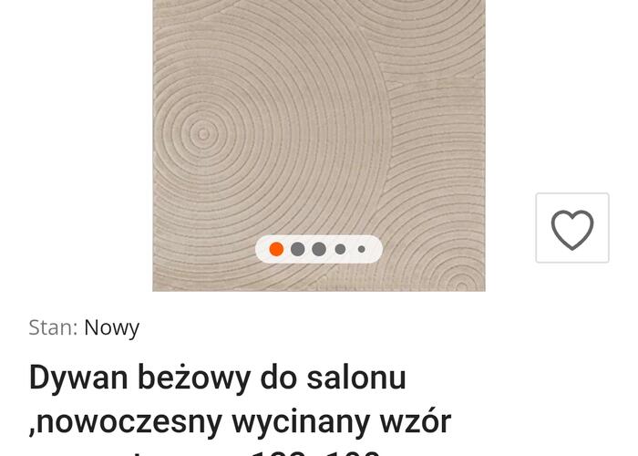 Grajewo ogłoszenia: Sprzedam NOWY dywan 133 x 190